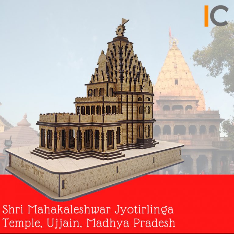 3D Wooden Indian Temple Replicas - Mini Temples